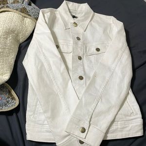 Lee white jean jacket small